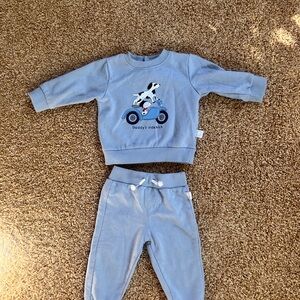 Miniville Baby Boy Blue Daddy’s Sidekick Dalmatian 2Pc Set 12M